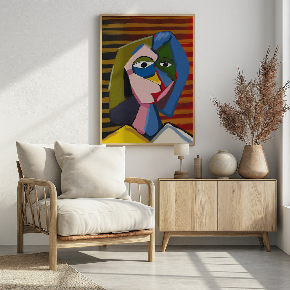 Portret geïnspireerd door Picasso | Poster
