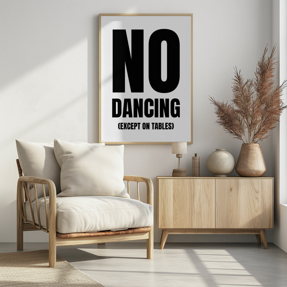 Alleen tafelbewegingen | Poster