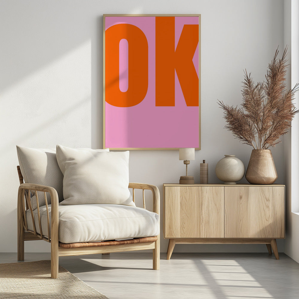 Gedurfde roze statement | Poster