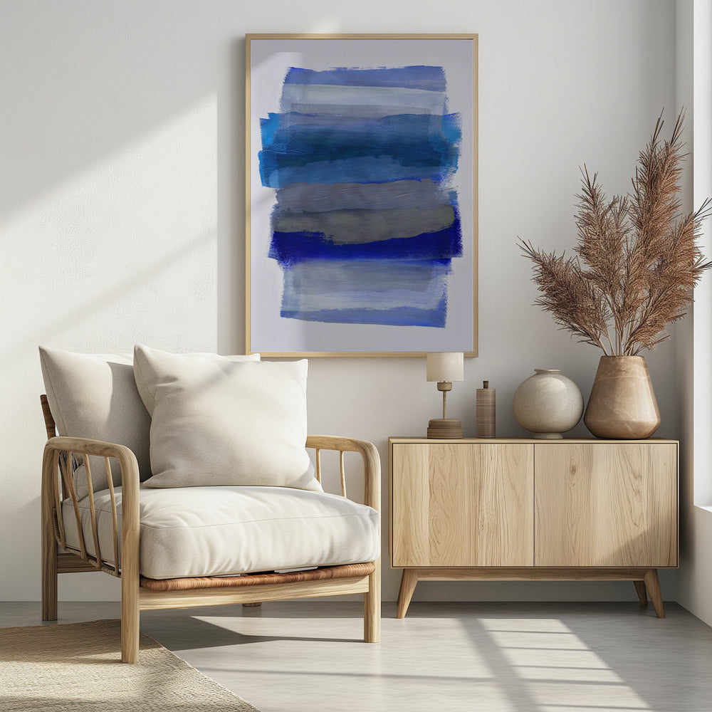 Abstract Brush Strokes 45Y | Poster