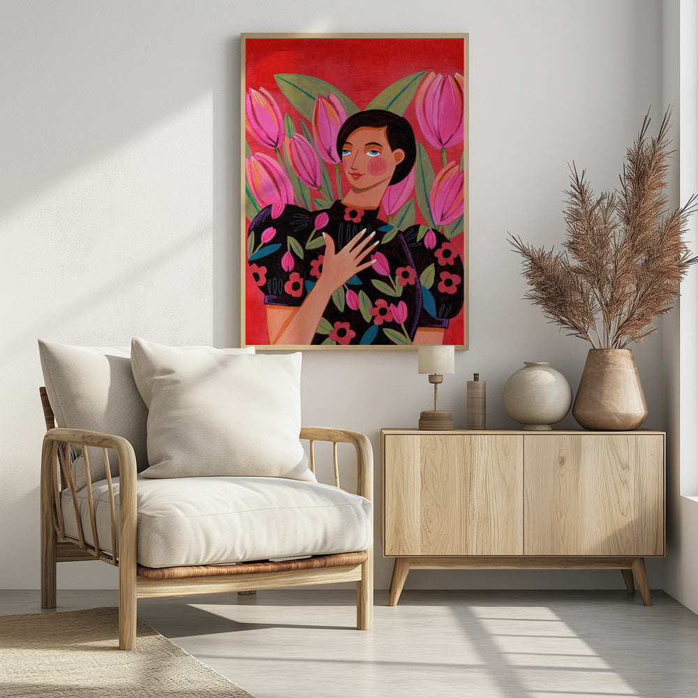 Abstract Modern Woman Portrait | Poster