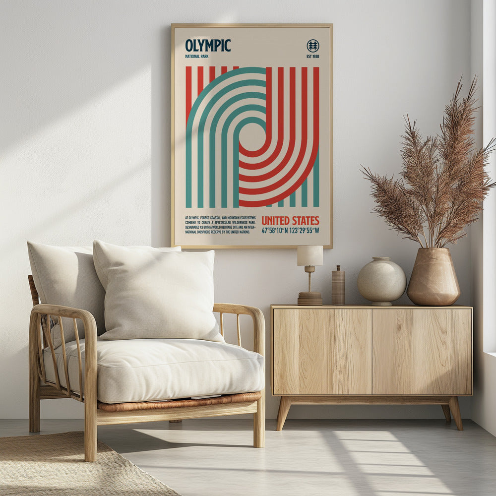 Olympic National Park Travel Poster | Poster