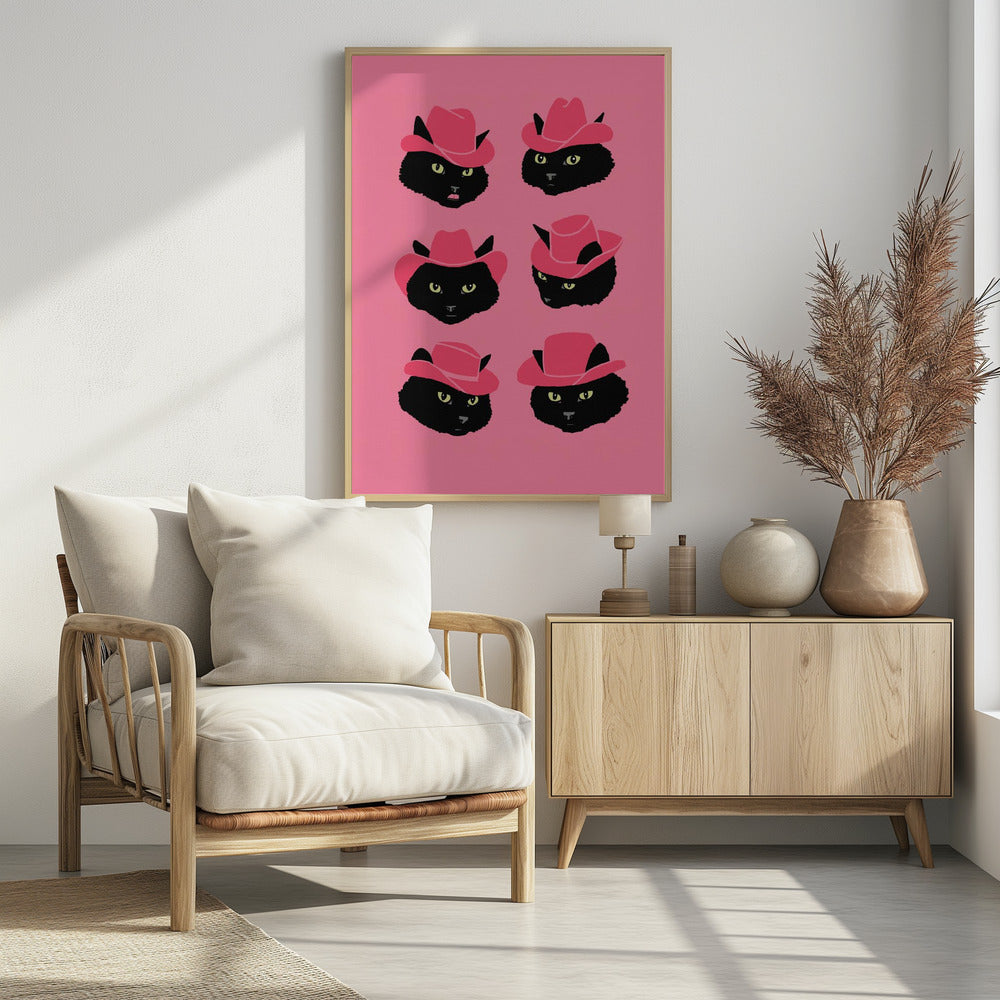 Marcy de Cowgirl Cat | Poster