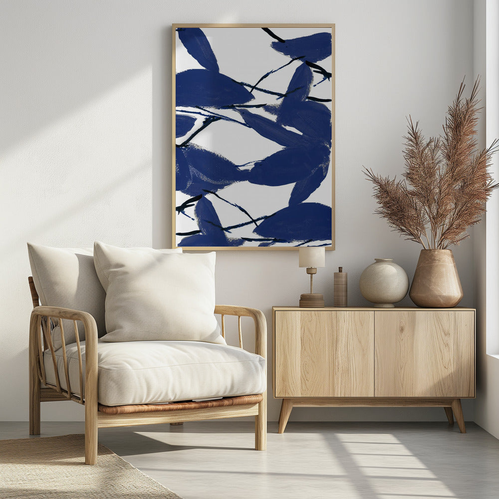 Blue Floral No2 | Poster
