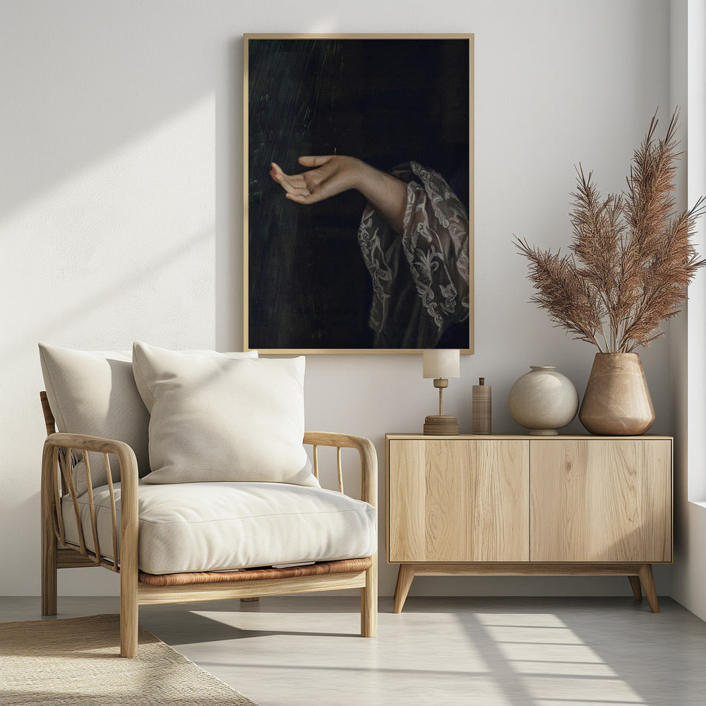 Detail van een vrouw / Olieverfschilderij | Poster