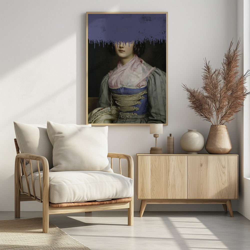 Portret van vintage vrouw collage | Poster