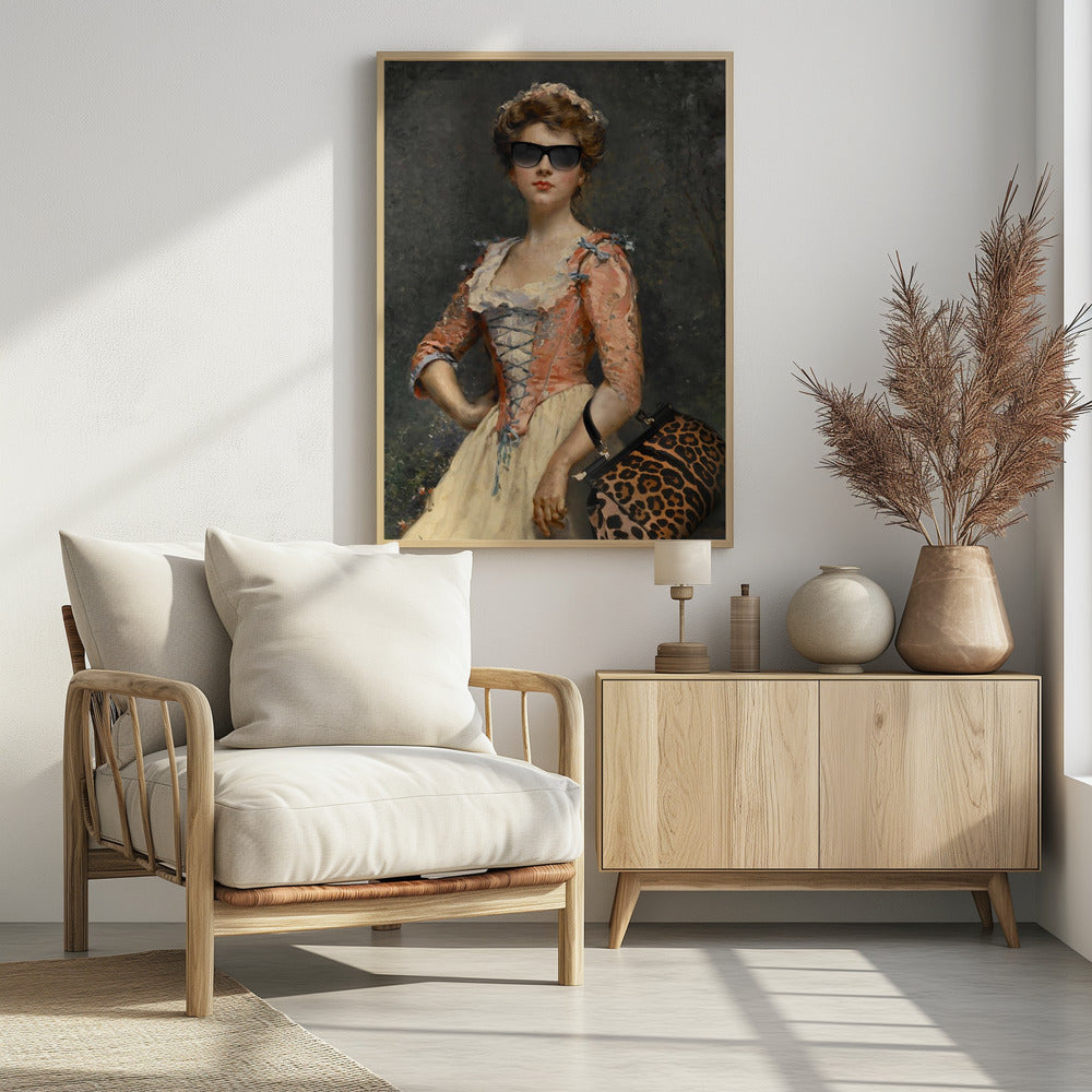 Vintage Chic Girl | Poster