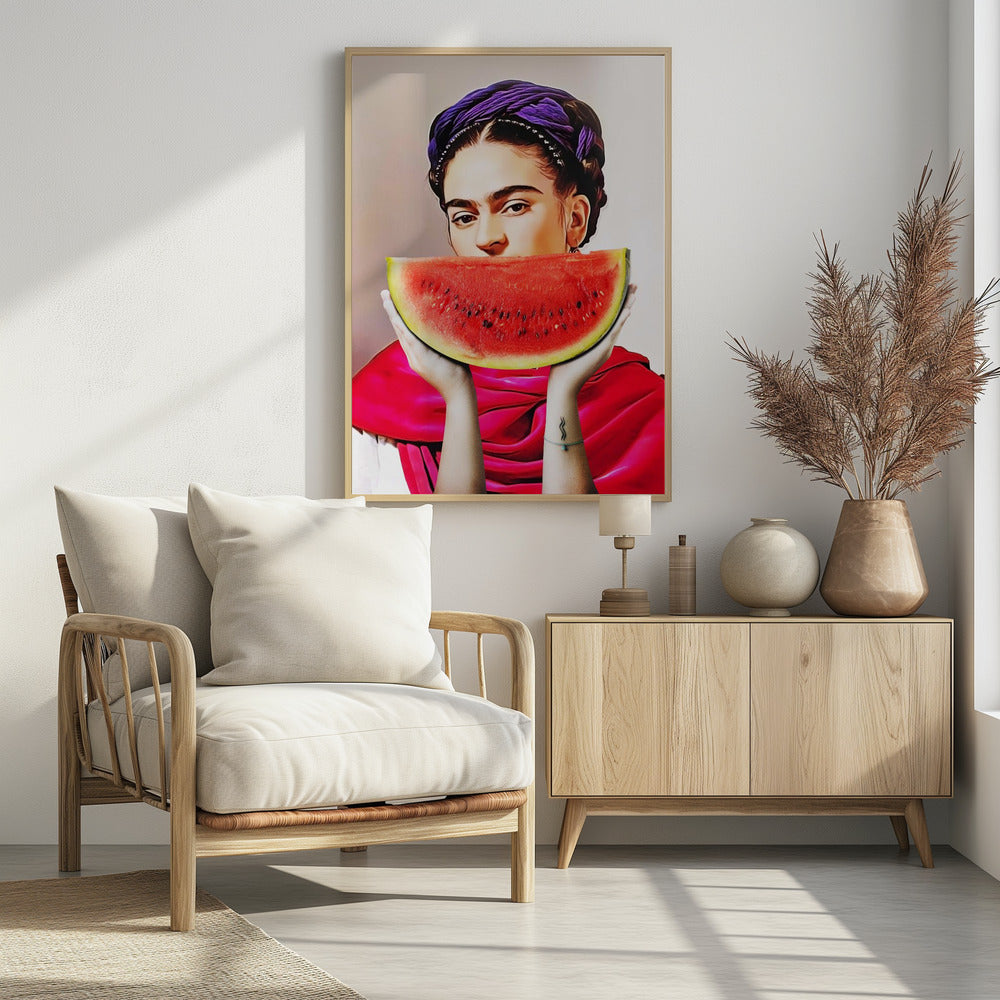 Watermeloen Frida | Poster