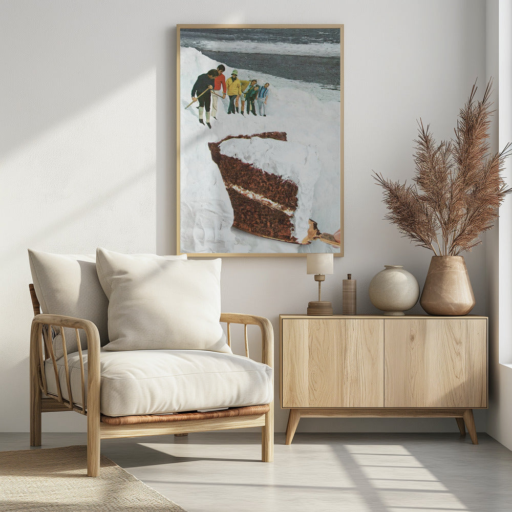 Gletsjerkalftaart - Dessert Sneeuwberg | Poster