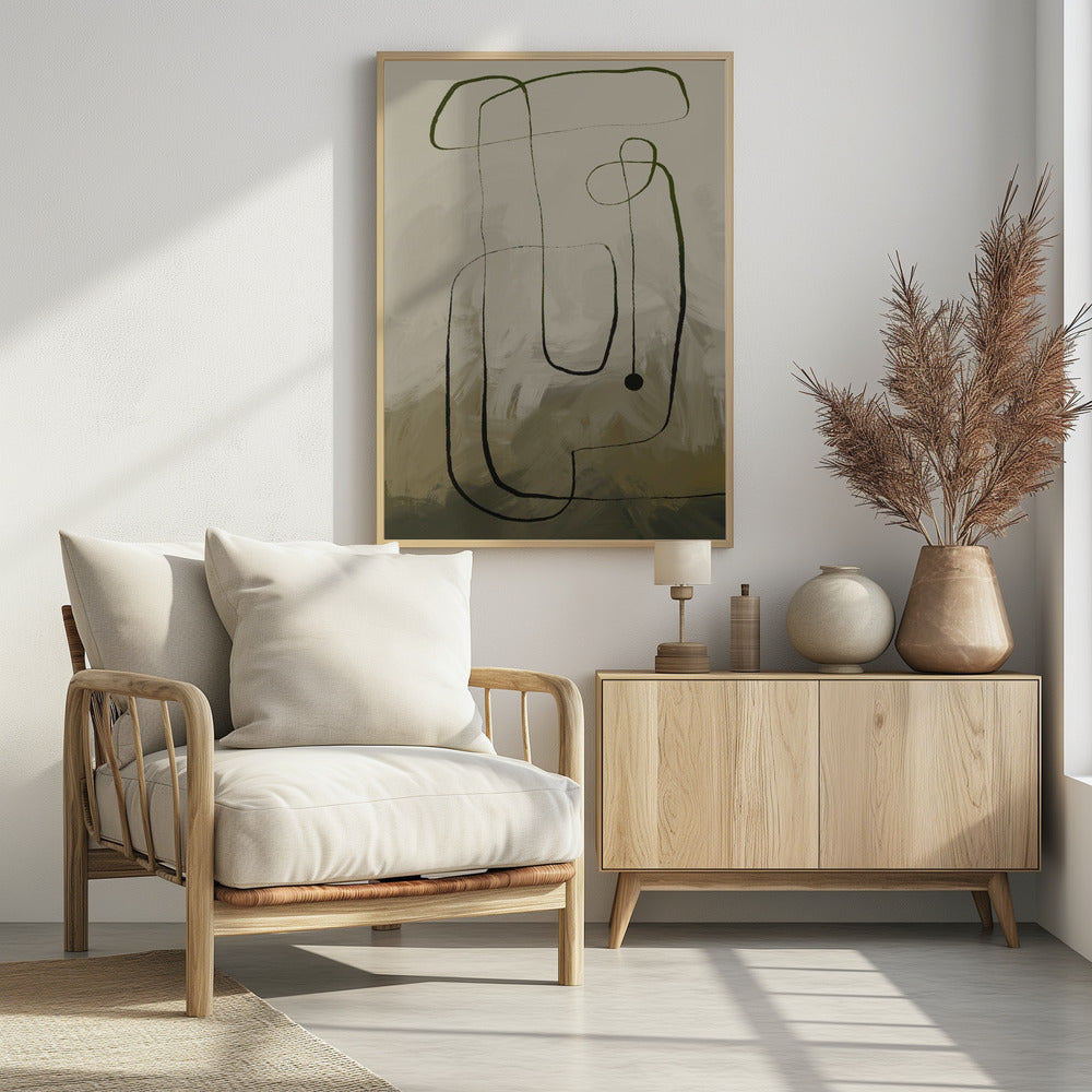 Vloeiende curven | Poster