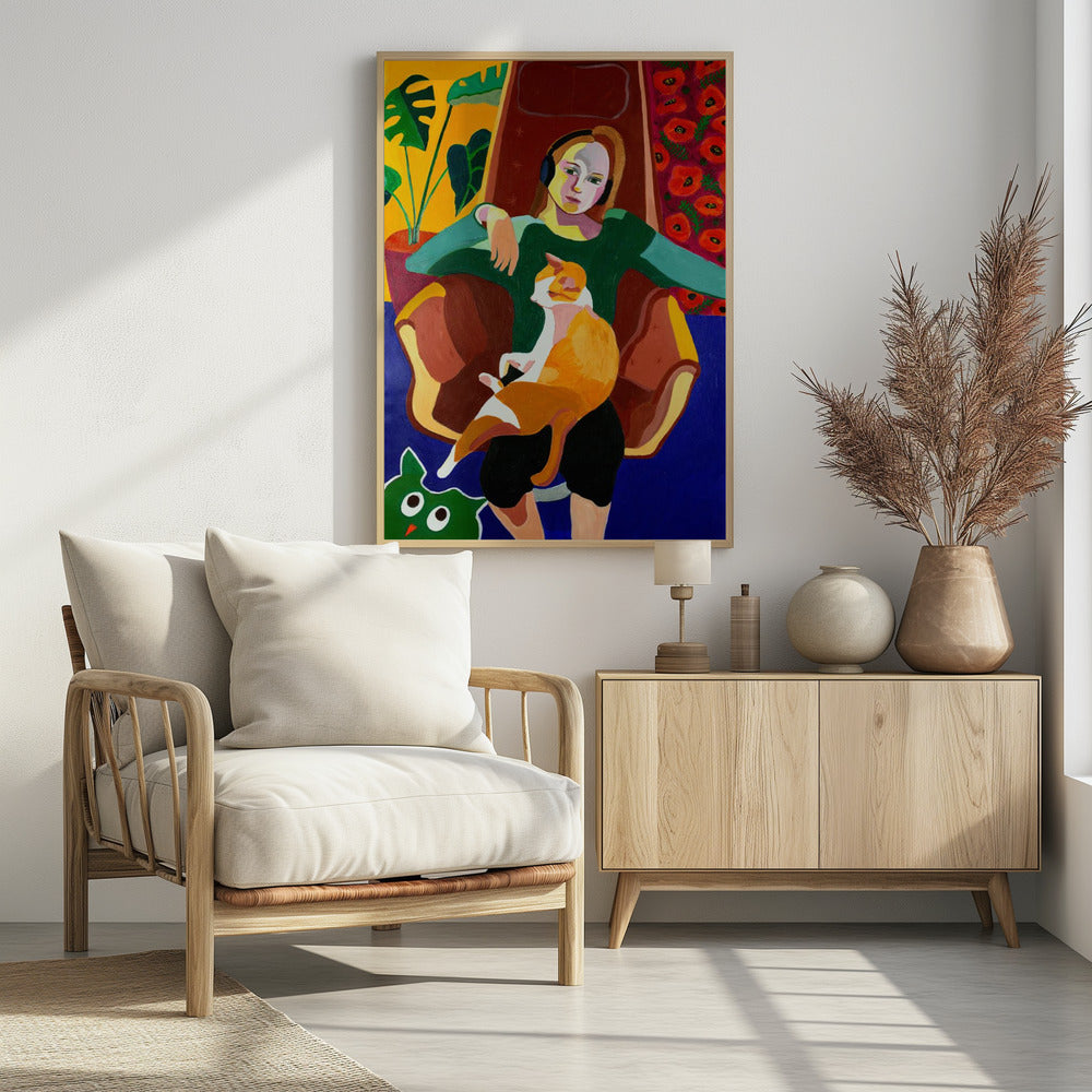 The Girl And The Cat | Poster