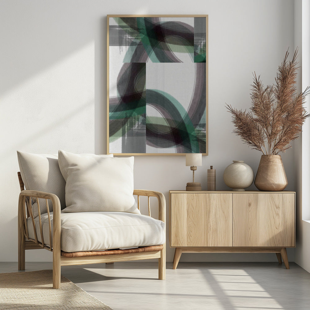 Green Curve 3 | Poster