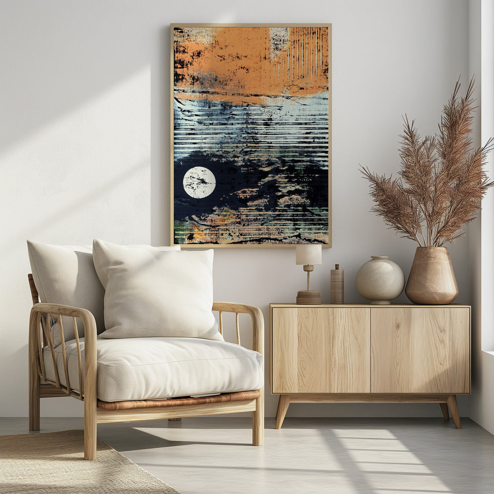 Weerspiegeling van maannevel | Poster