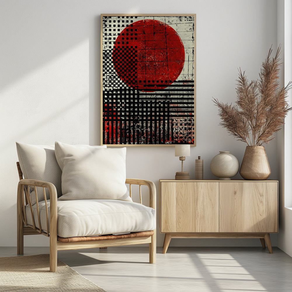 Zwart-witte geometrische patronen | Poster