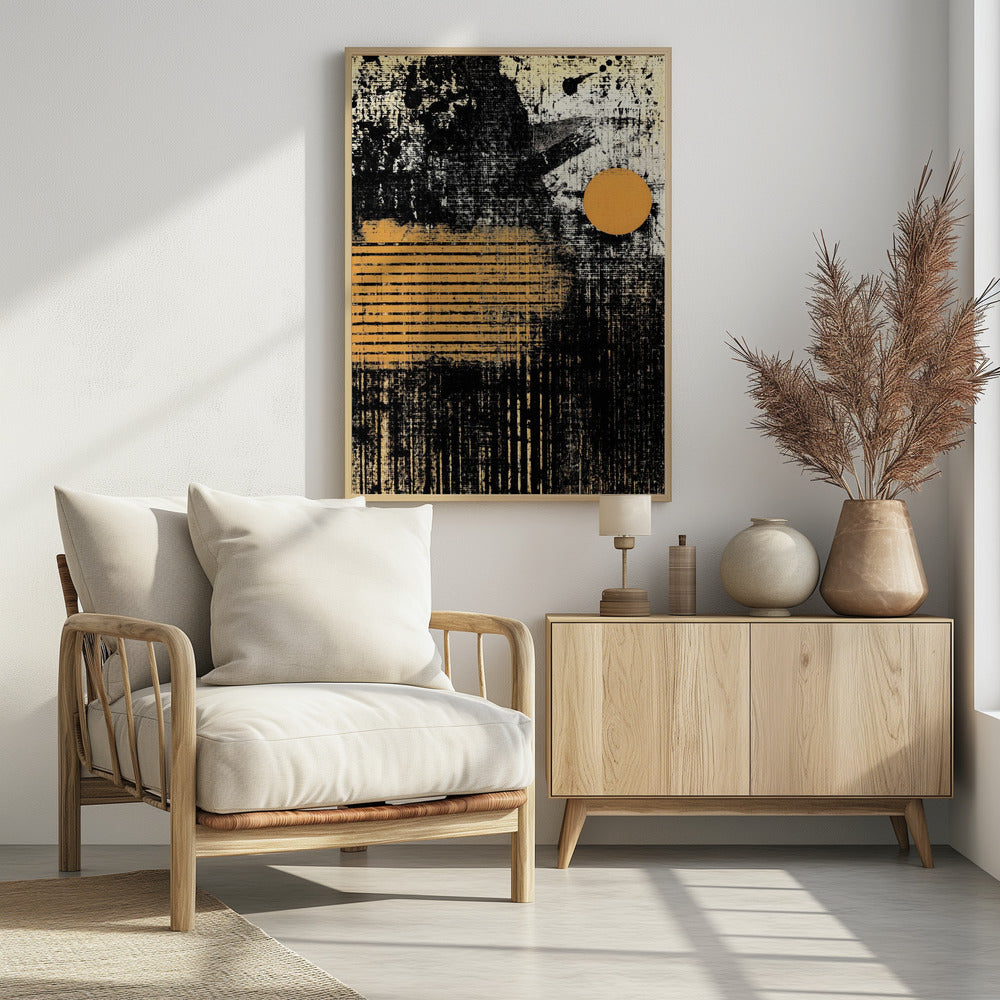 Penseelstreken met textuurpatronen | Poster