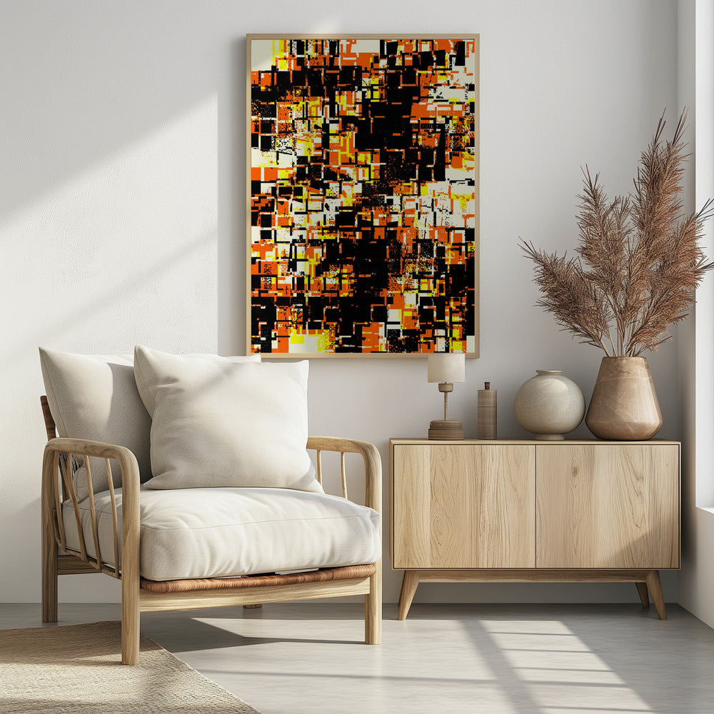 Kleurrijke geometrische blokken | Poster