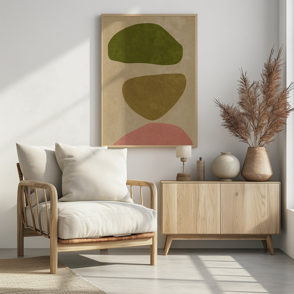 Abstracte vormen Naakt | Poster