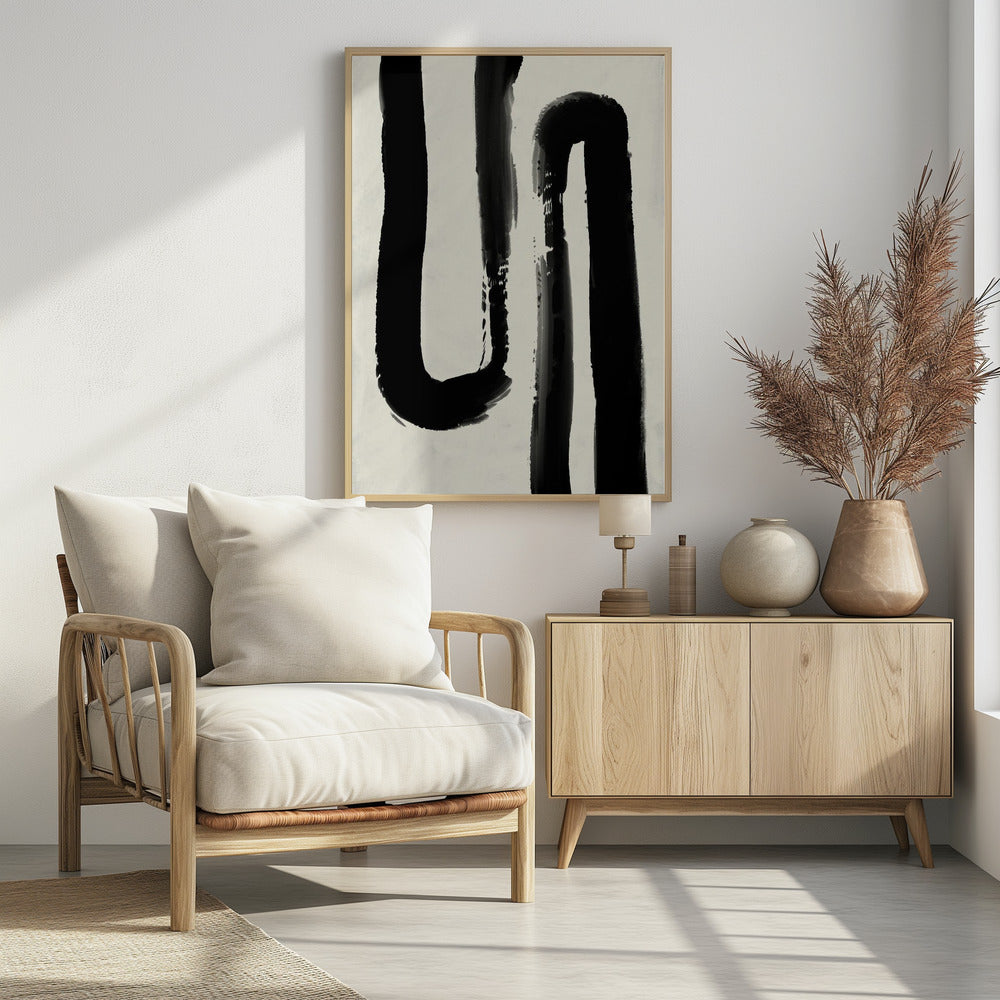 Monochrome stroom | Poster