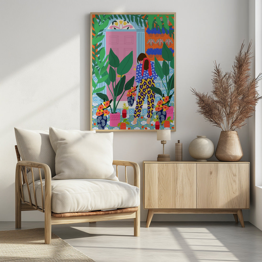 Floral girl | Poster