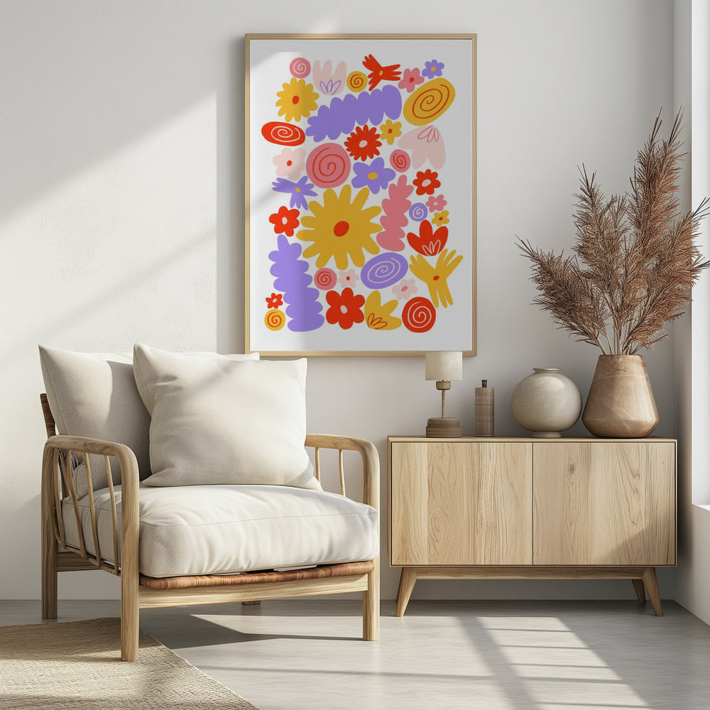 Bloemenstapel | Poster