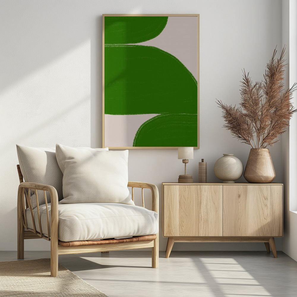 Green Waves Harmony | Poster
