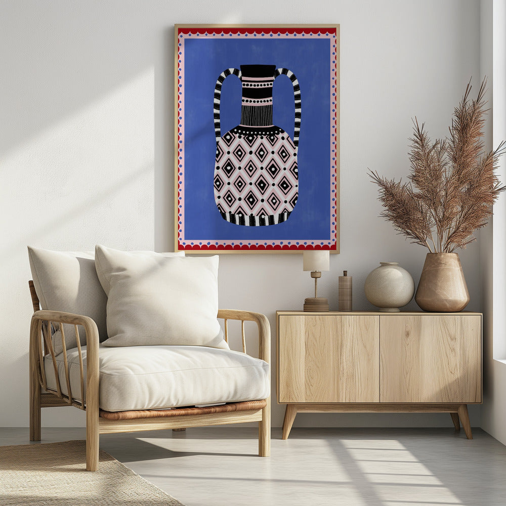 Geometrische patronen en felle kleuren | Poster