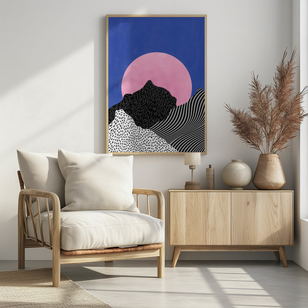 Surrealistisch uitzicht op de toppen | Poster