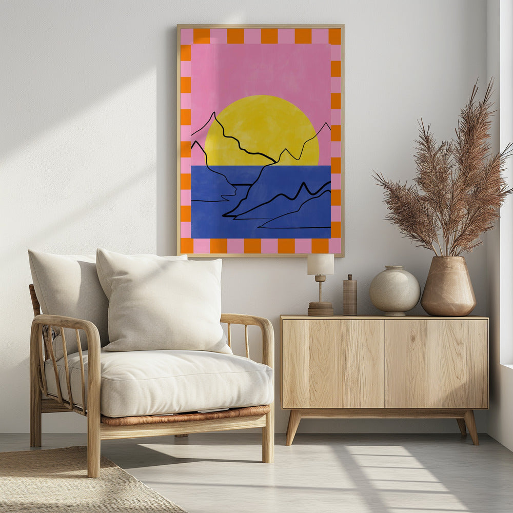 Retro Horizon Glow | Poster