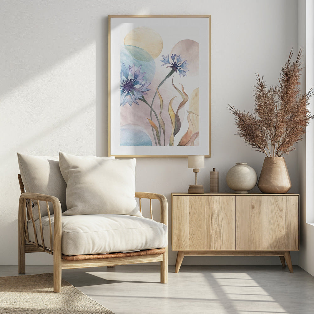 Aquarel Korenbloemen | Poster