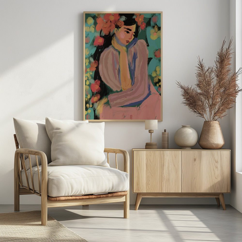 Peinzende Bloemen | Poster