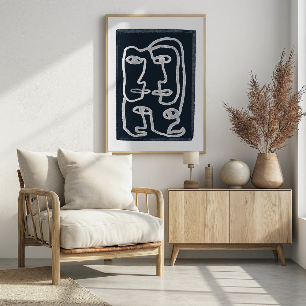 Marine Abstract Mensen | Poster