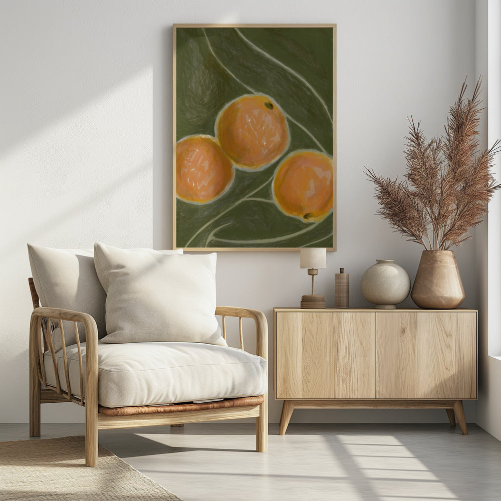 KH Studio - De kleuren oranje en groen | Poster