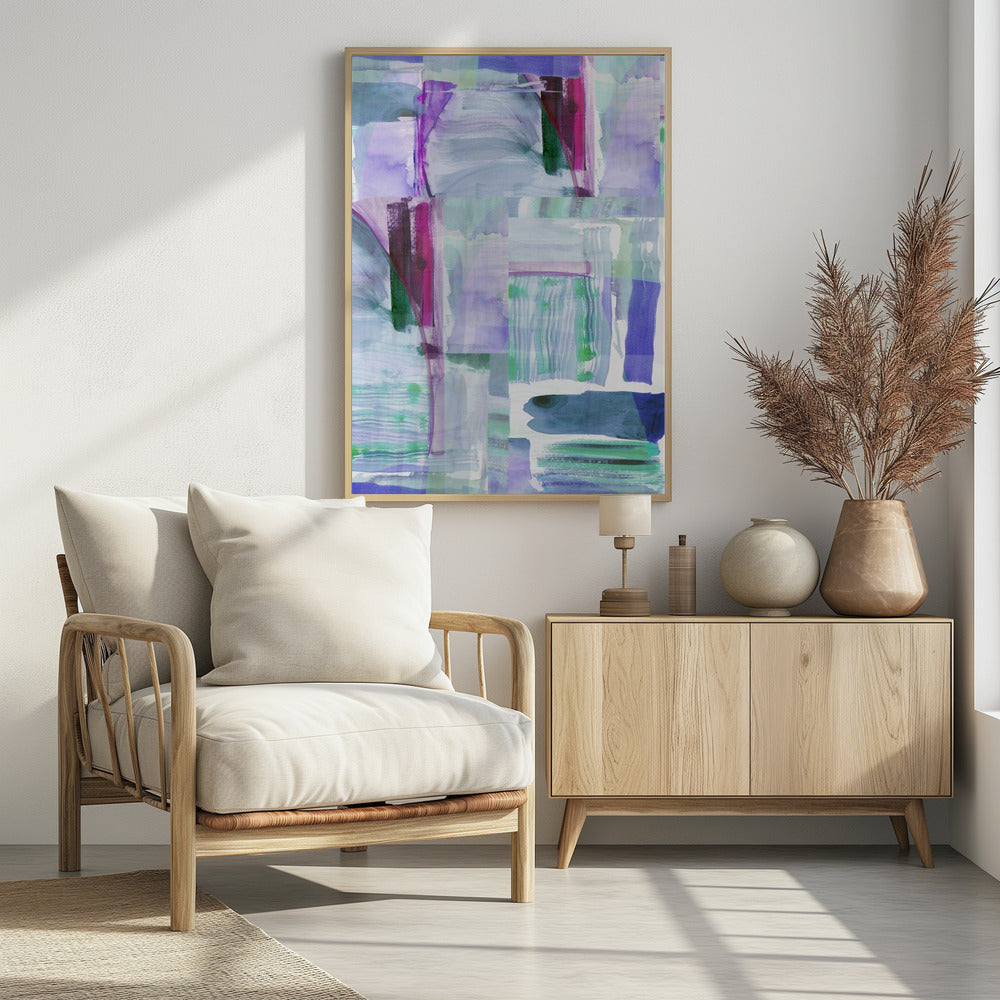 Pruim Paars Lila Abstract 1 | Poster