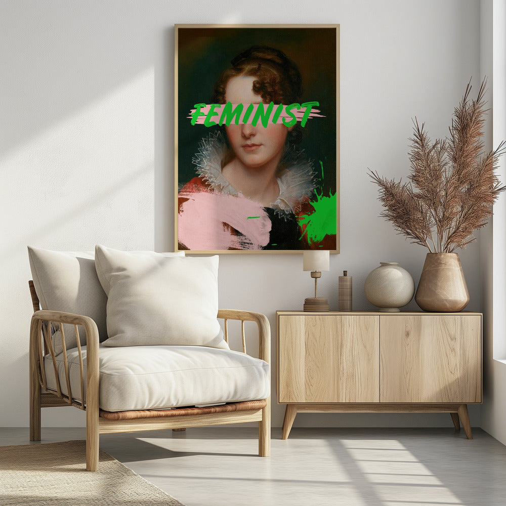 Feministisch portret Ratioiso | Poster