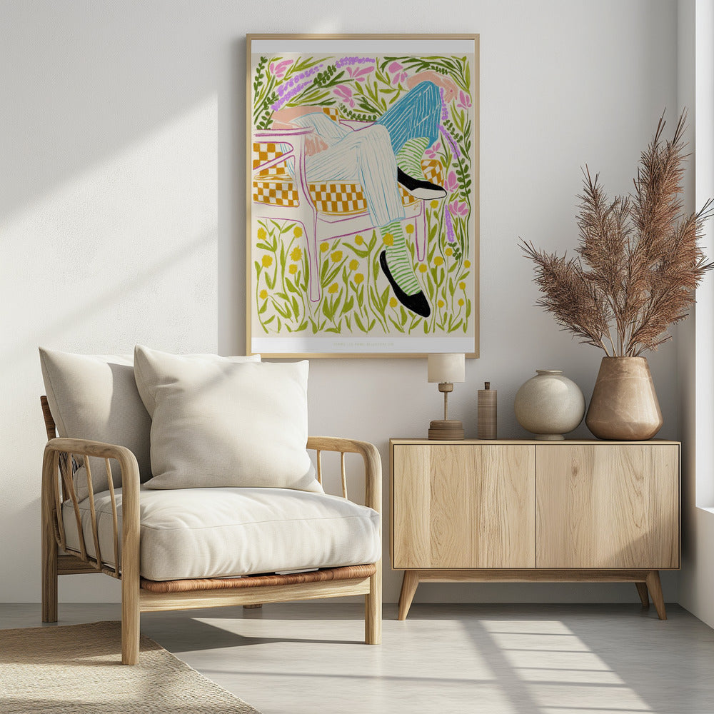 Jlr Stil in de tuin 2 | Poster