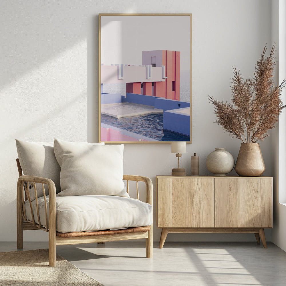 De Rode Muurschildering 1 | Poster