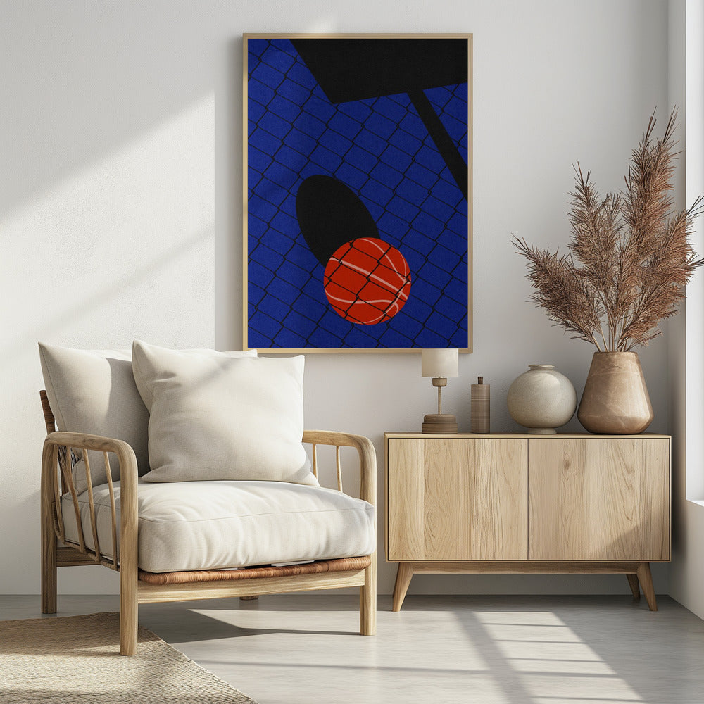 Basketbalveld Backjard | Poster