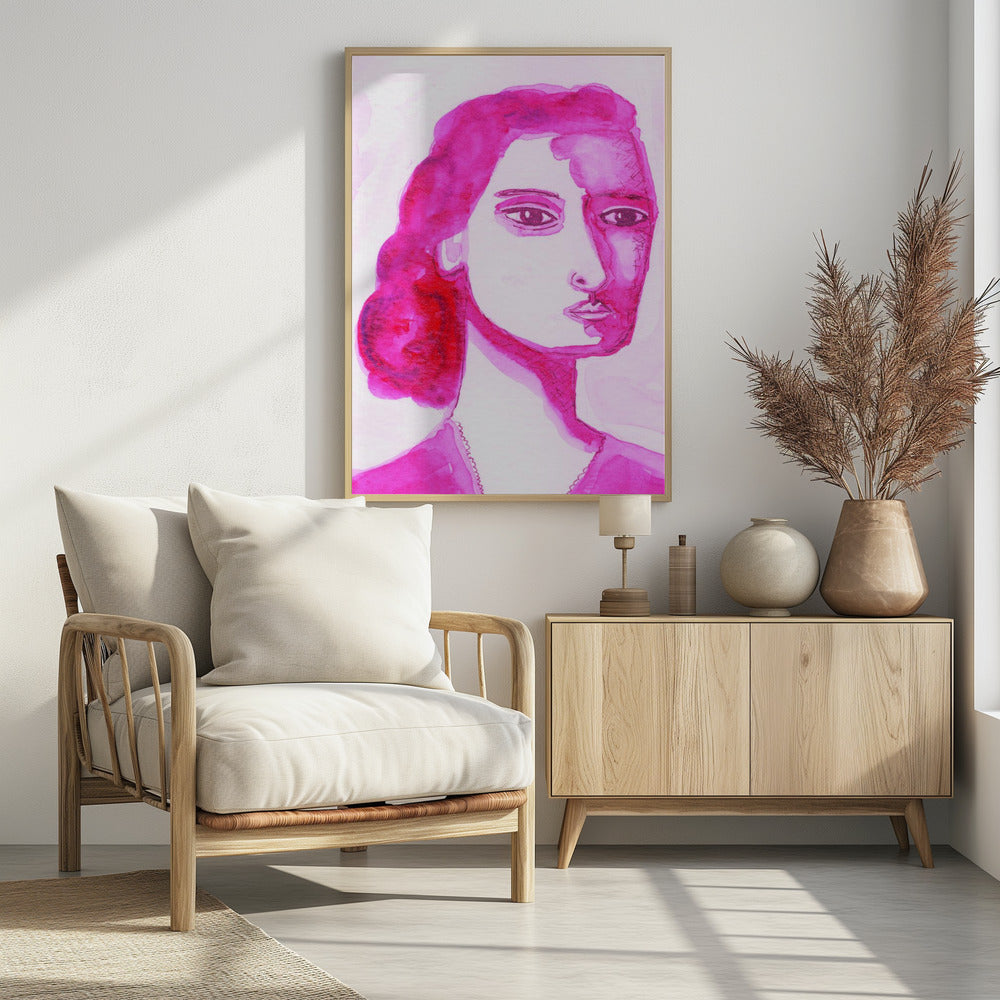 Ik ben een vrouw roze | Poster