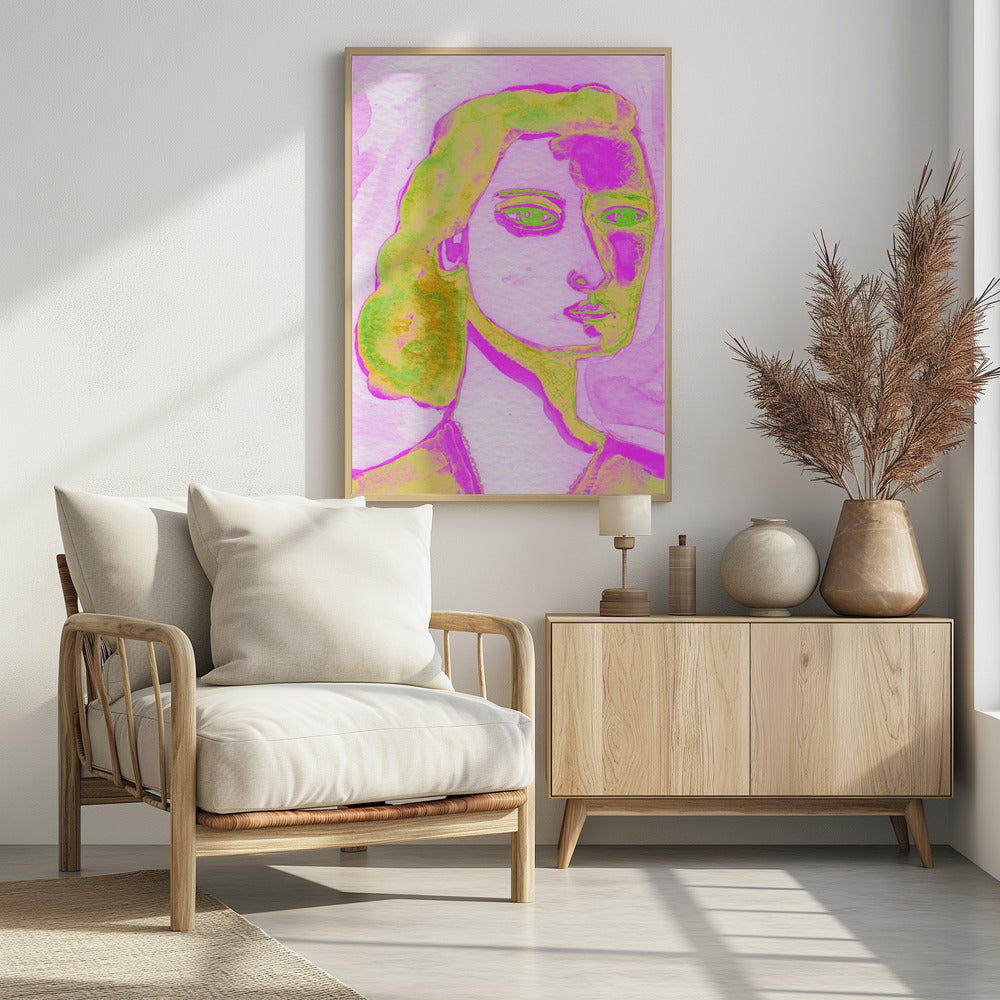 Ik ben een vrouw paars | Poster