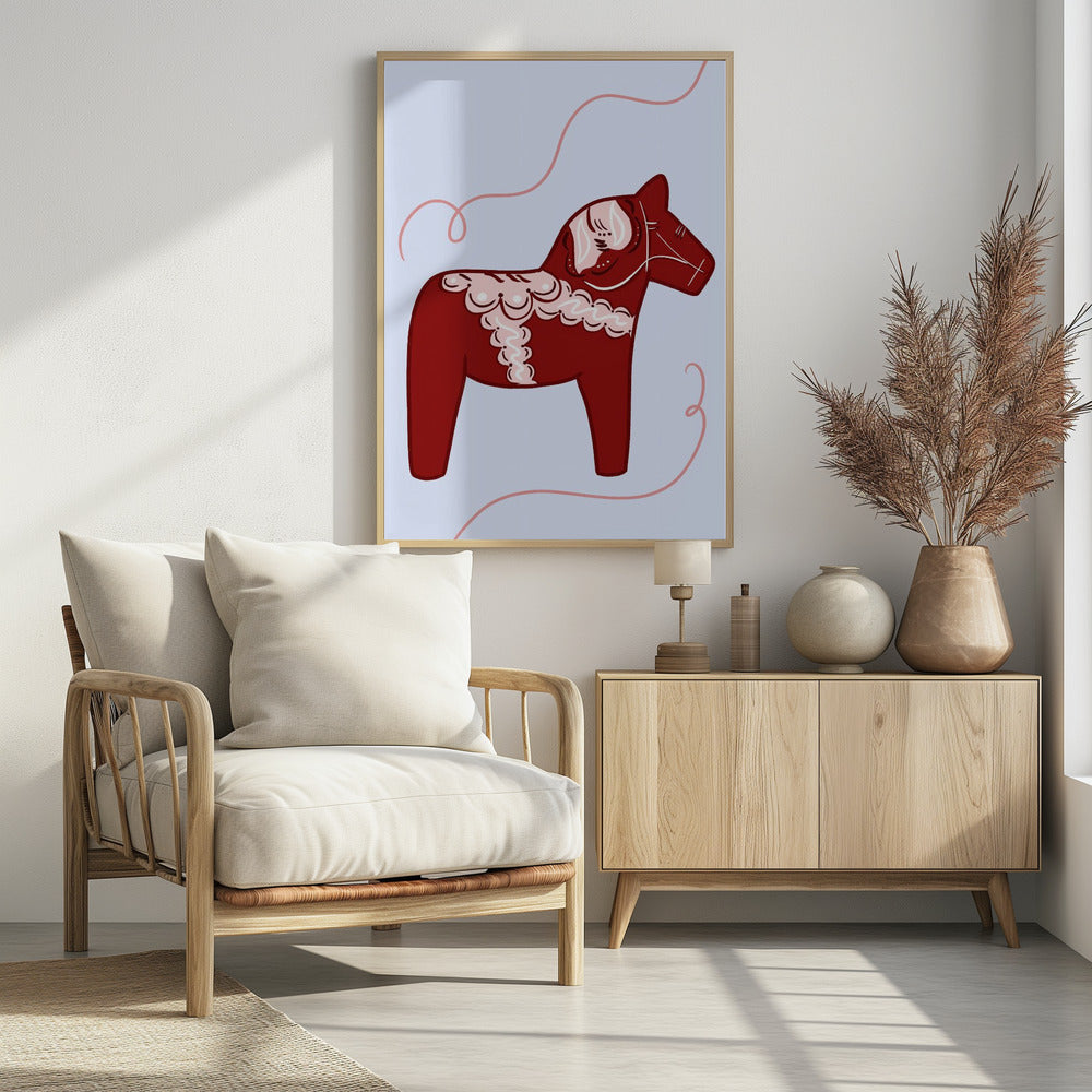 Rode Paardengril | Poster