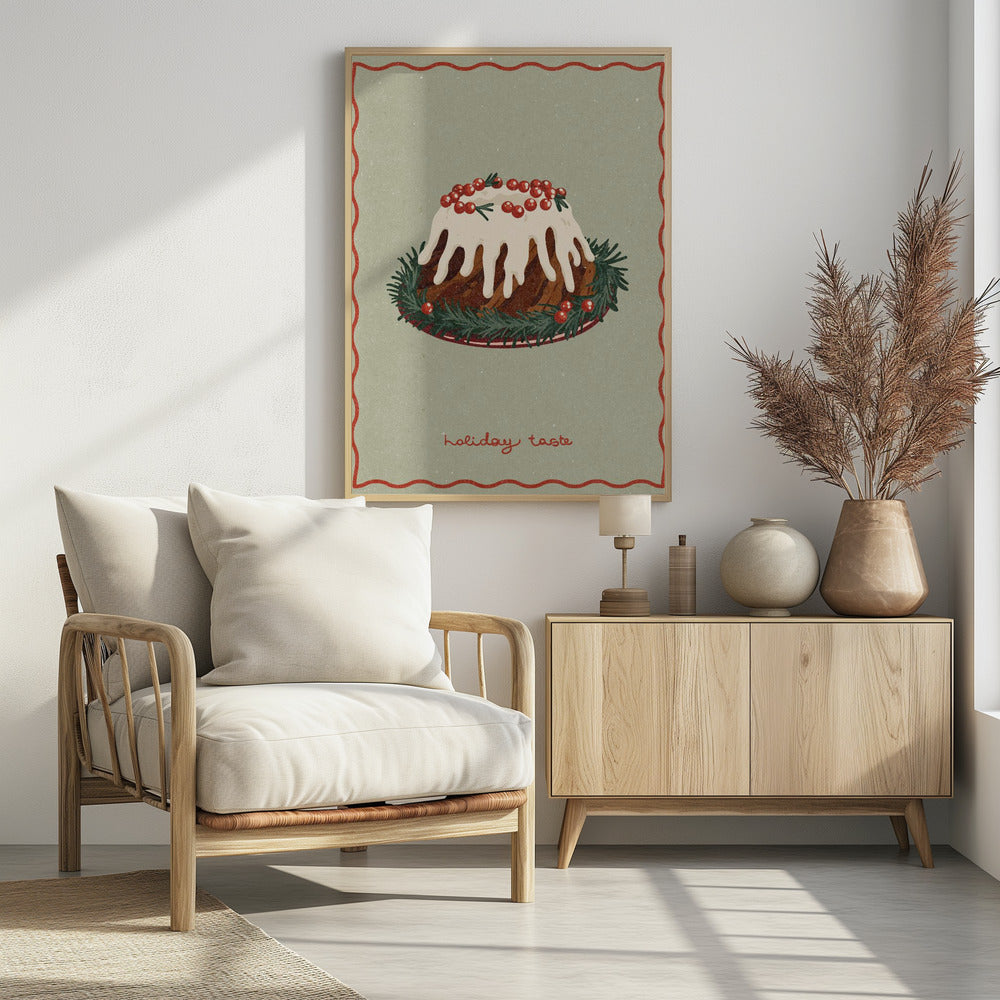 Kersttaart. Feestelijke smaak | Poster