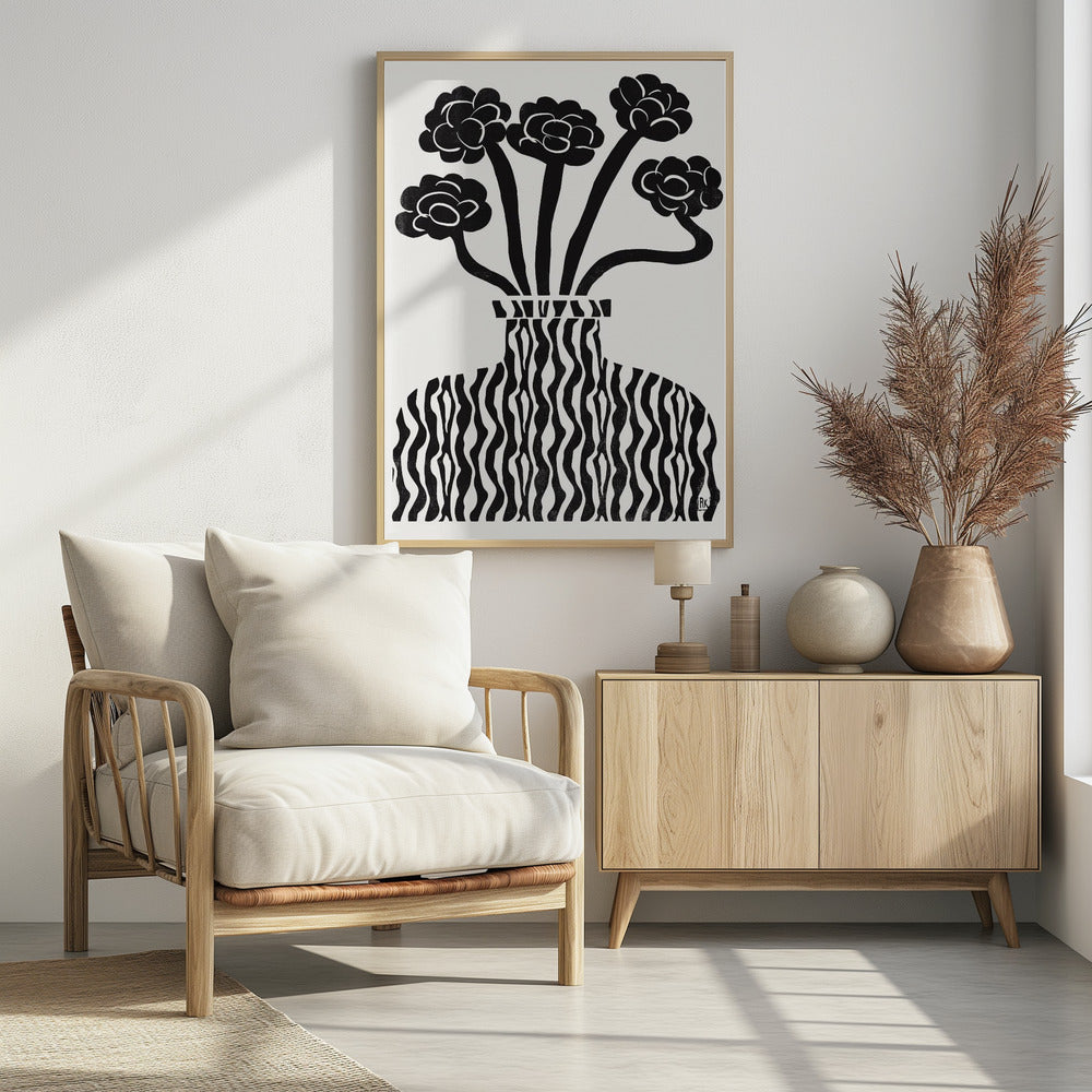 Vaas en bloemen 03 | Poster