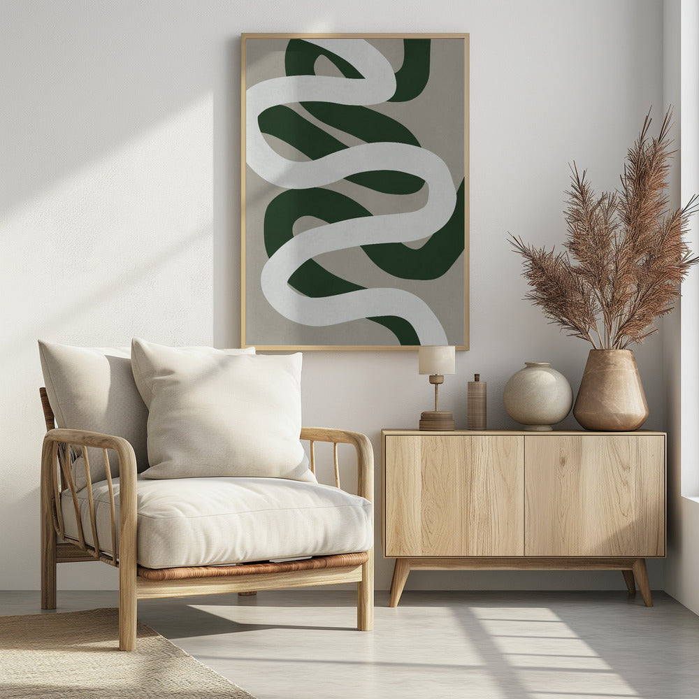 Expressionistische curven 3 | Poster