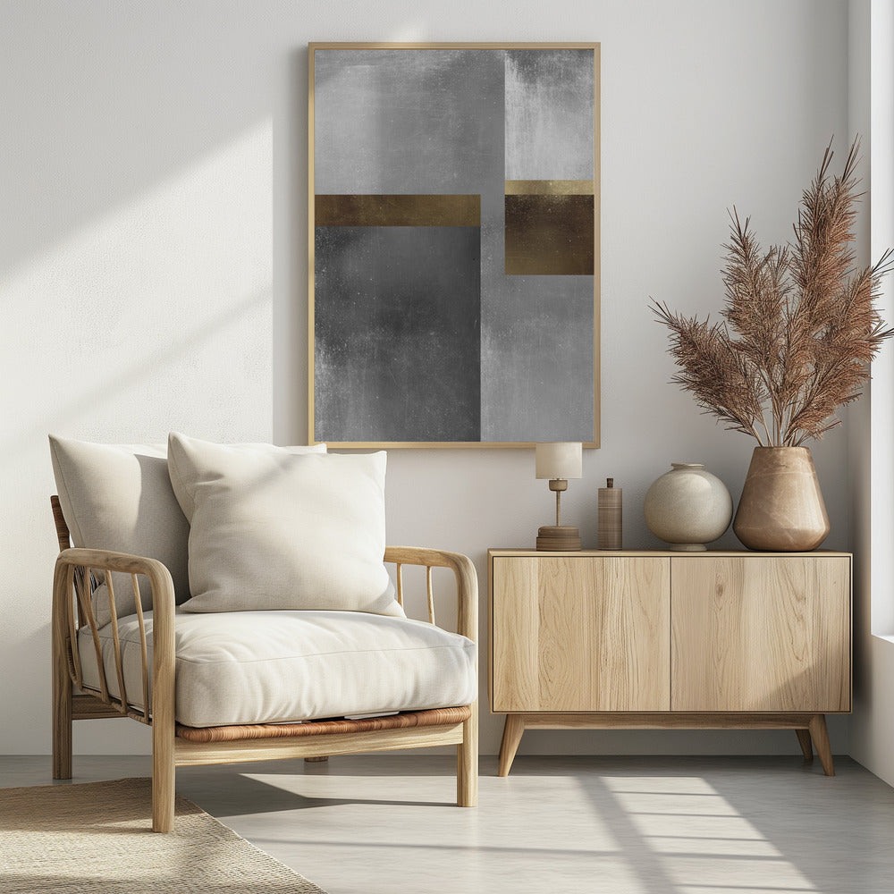Goud- en zilvertexturen 6 | Poster