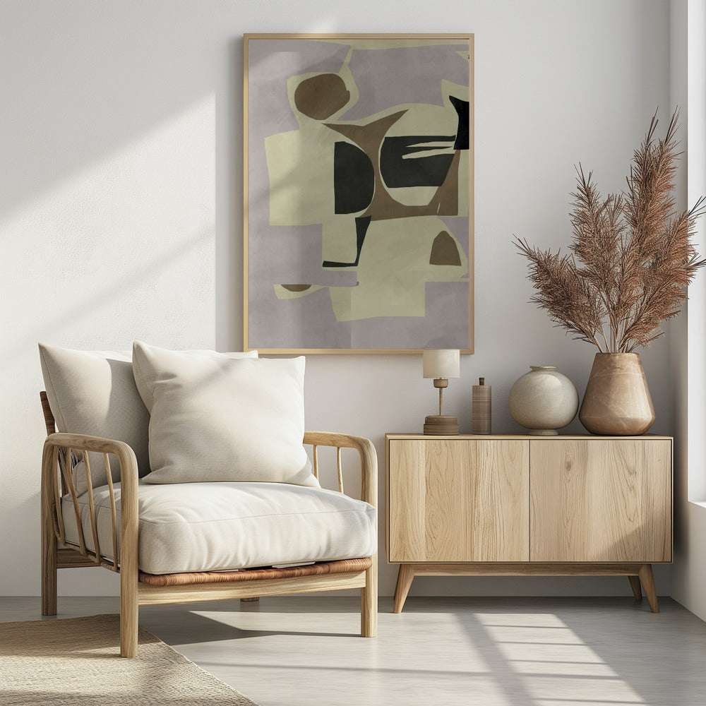 Abstracte grafische print nr. 1 | Poster