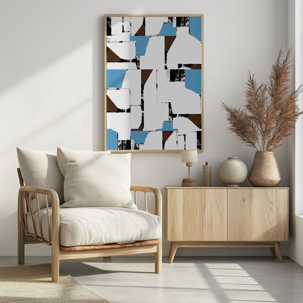 Abstract Neutrale Geometrie nr. 2 | Poster