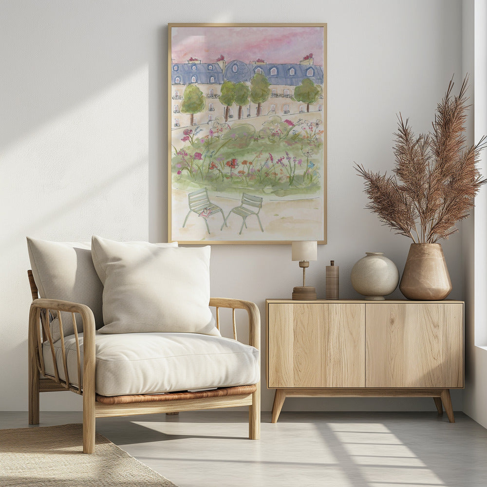 Parijse tuin | Poster