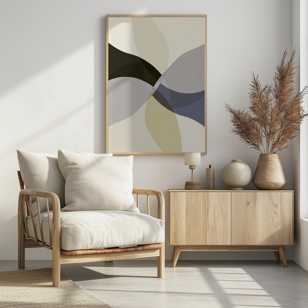 Abstracte neutrale vormen print 3 | Poster