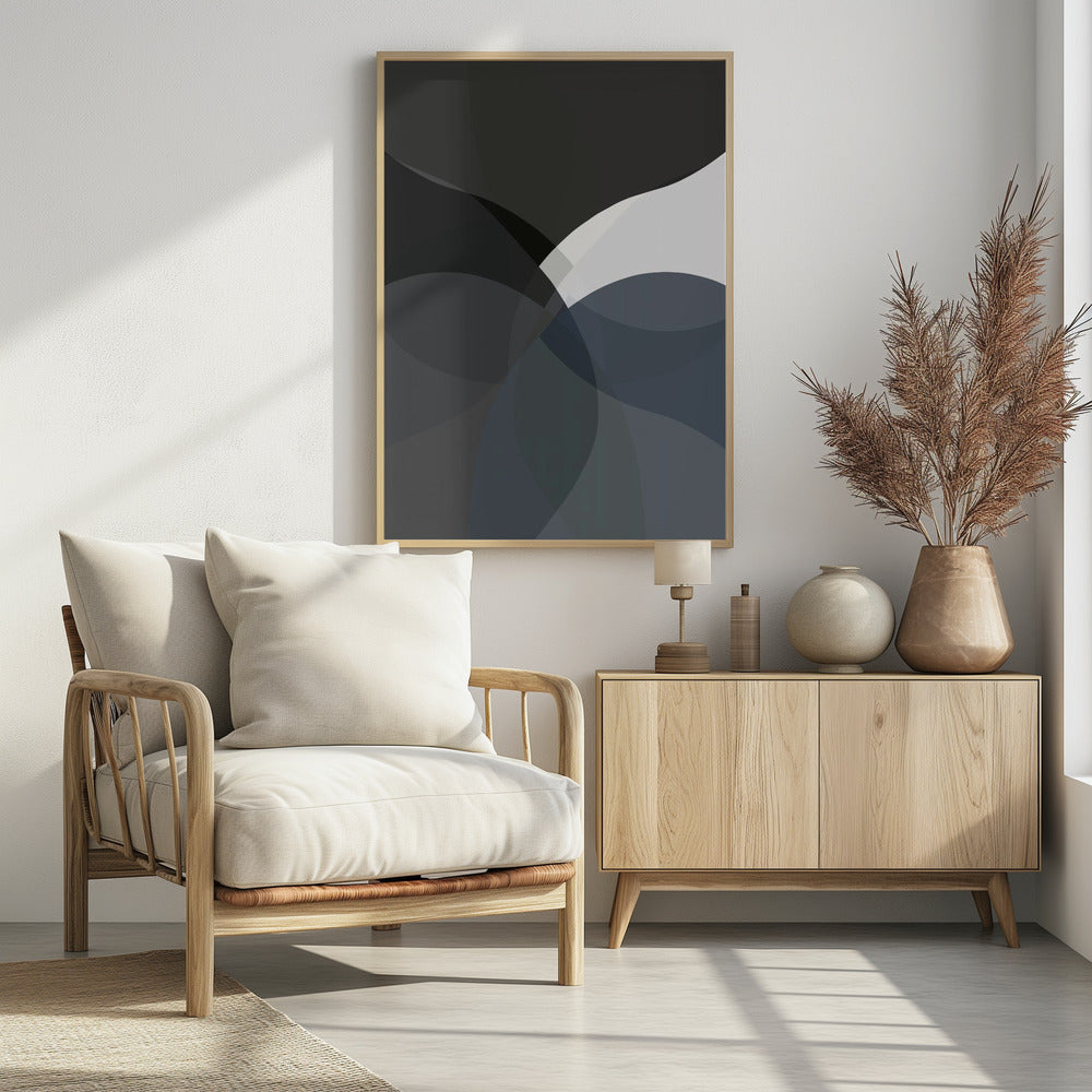 Abstracte neutrale vormen print 4 | Poster