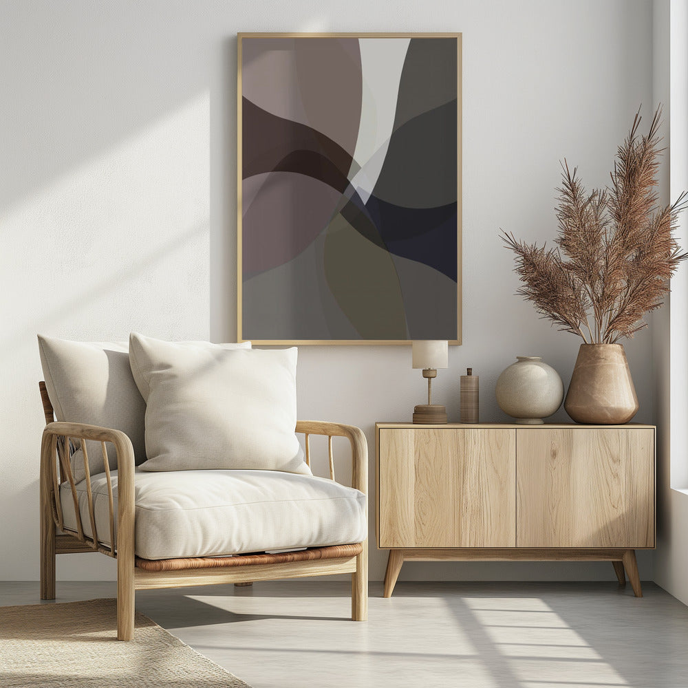 Abstracte neutrale vormen print 5 | Poster